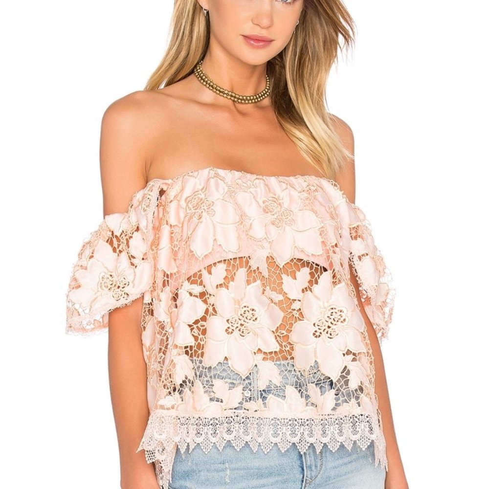 Lovers + Friends Life's A Beach Top in Papaya Size S